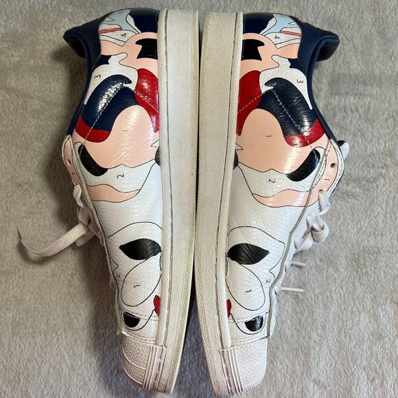 adidas Women's Athletic Shoes - White, Pink, Blue - Picture 4 of 10